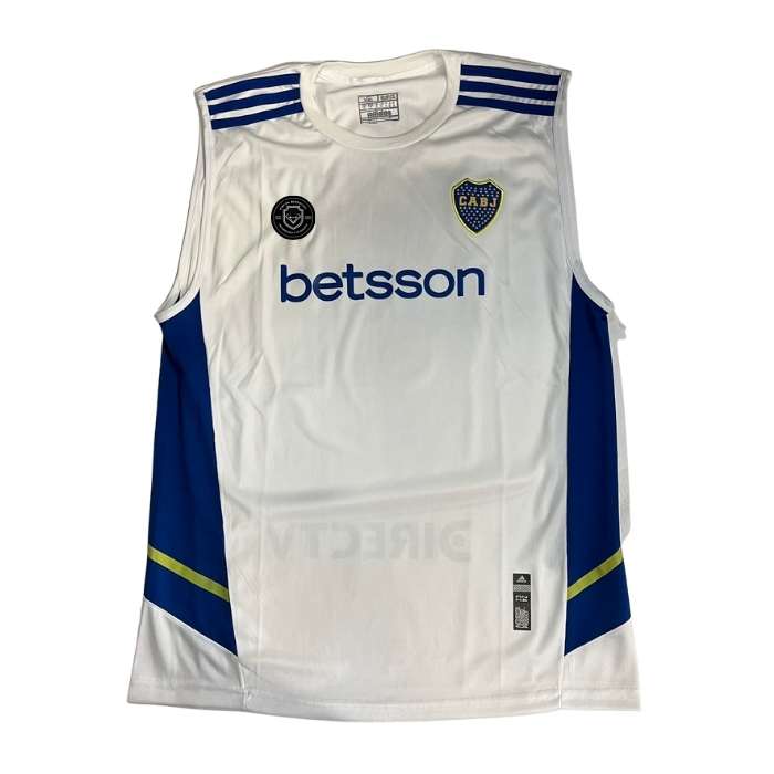 MUSCULOSA BOCA BLANCA CON AZUL