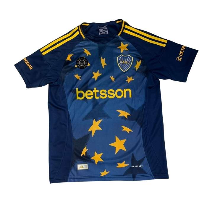 CAMISETA BOCA ESTRELLAS SIN NUMERO