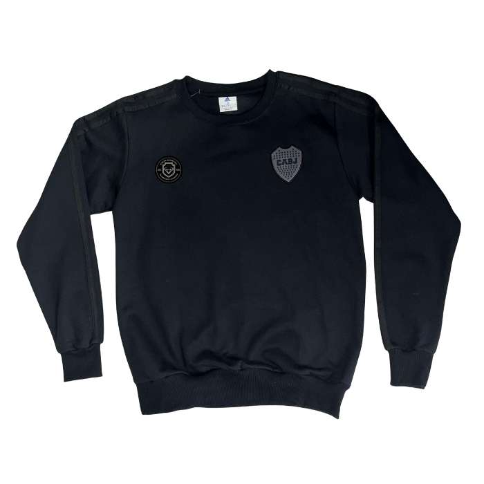 BUZO BOCA ALGODÓN NEGRO TOTAL BLACK