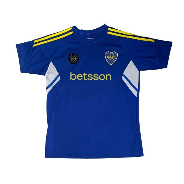 CAMISETA BOCA ENTRENAMIENTO AZUL CON BLANCO