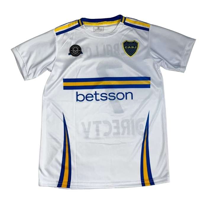 CAMISETA BOCA SUPLENTE BLANCA #7 ZEBALLOS
