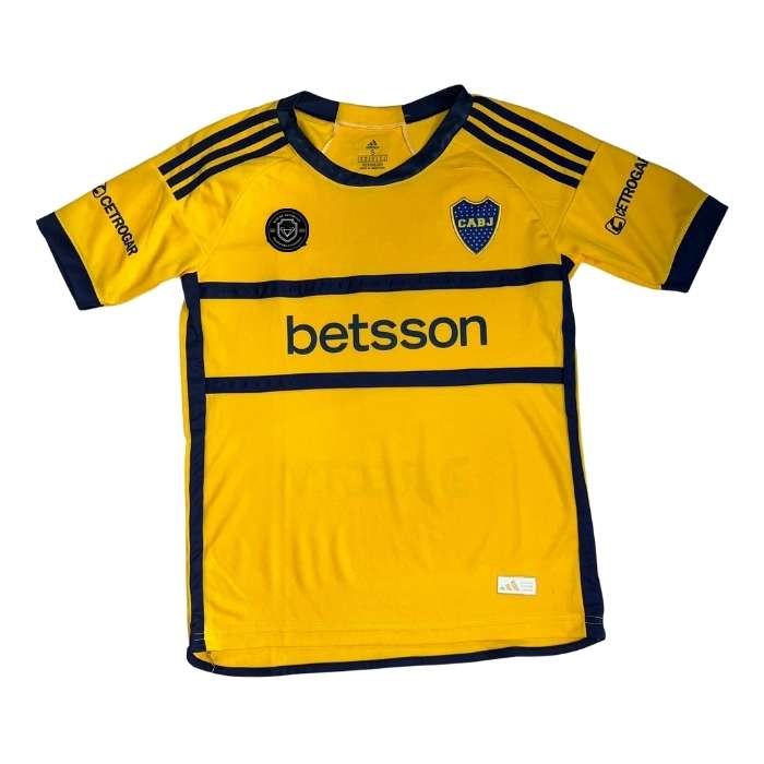 CAMISETA BOCA SUPLENTE AMARILLA #5 PAREDES