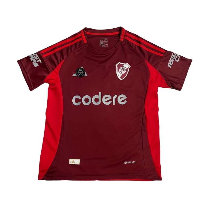 CAMISETA RIVER BORDO CON ROJO SIN NUMERO