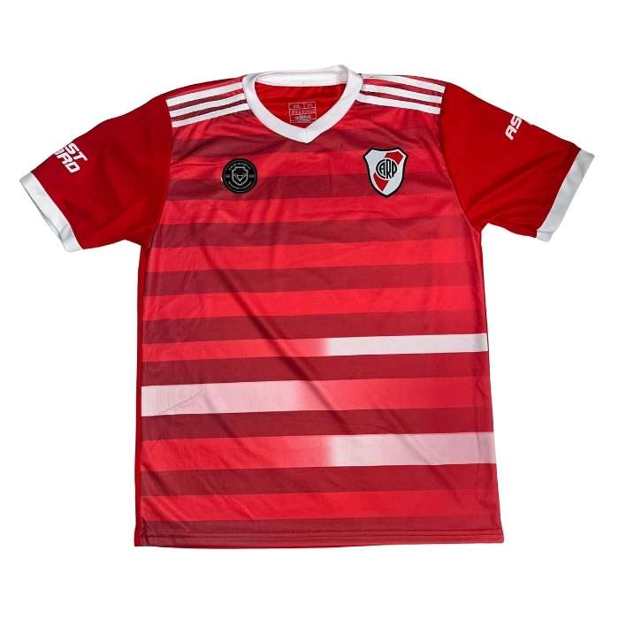 CAMISETA RIVER RAYAS ROJA ENTRENAMIENTO