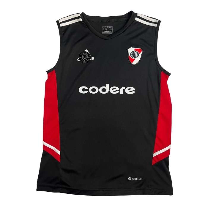MUSCULOSA RIVER CODE NEGRA CON ROJO