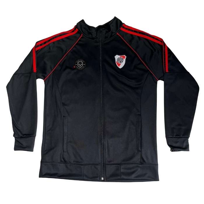 CAMPERA RIVER NEGRA CON ROJO