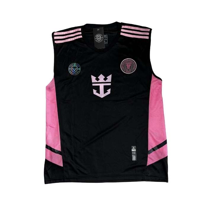 MUSCULOSA INTER MIAMI NEGRA CON ROSA