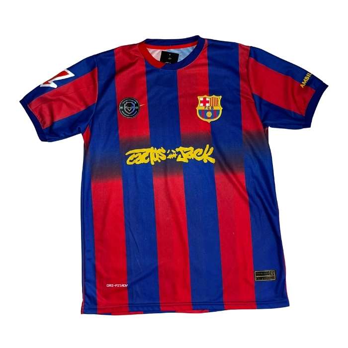 CAMISETA BARCELONA #19 "LAMINE YAMAL" BASTONES CACTUS