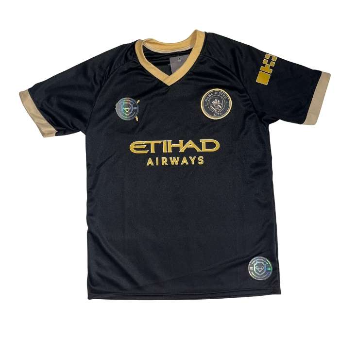 CAMISETA MANCHESTER CITY NEGRA #9 HAALAND