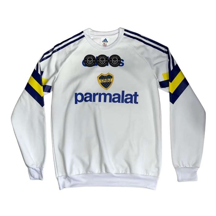 BUZO RETRO BOCA BLANCO PARMALAT