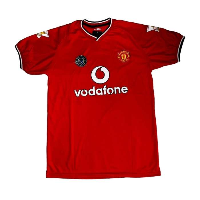 CAMISETA RETRO MANCHESTER UNITED #7 "BECKHAM" ROJA VODAFONE