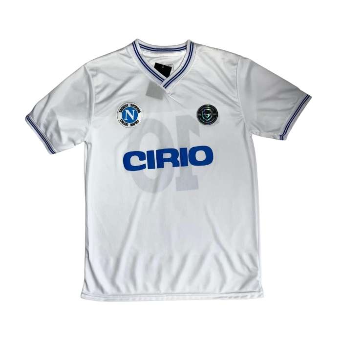 CAMISETA RETRO NAPOLI #10 MARADONA BLANCA CIRIO