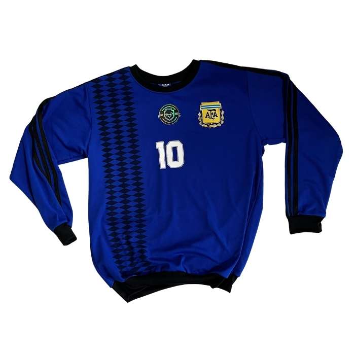 BUZO RETRO AFA 1994 AZUL CON NEGRO AL COSTADO #10