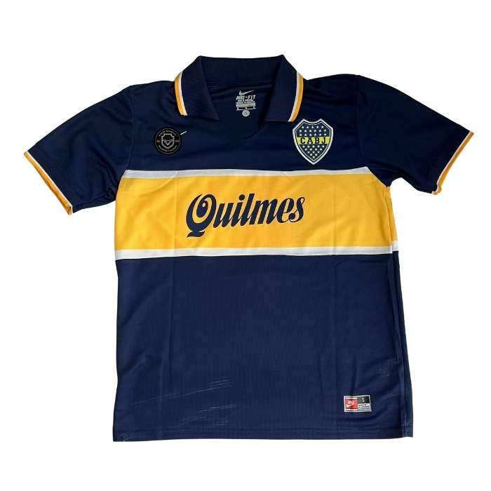 CAMISETA RETRO BOCA QUILMES #10 MARADONA AZUL OSCURO OLAN