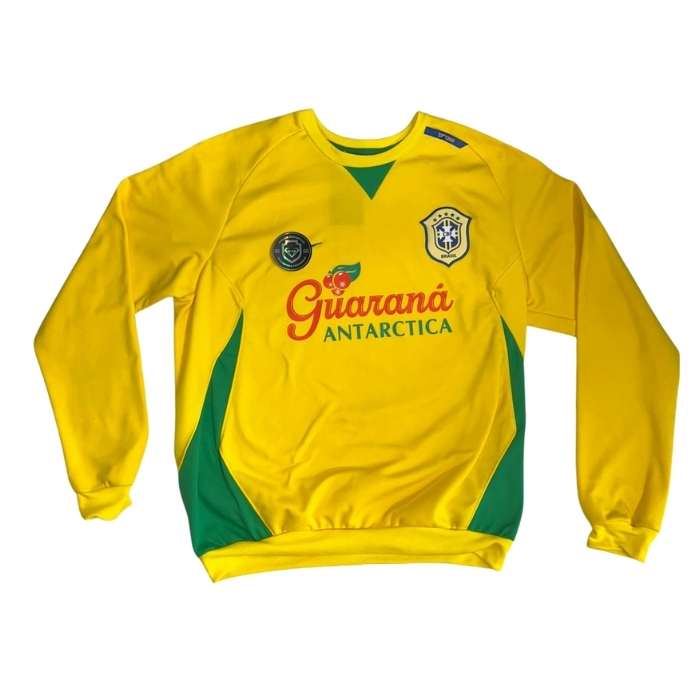 BUZO RETRO BRASIL AMARILLO GUARANA