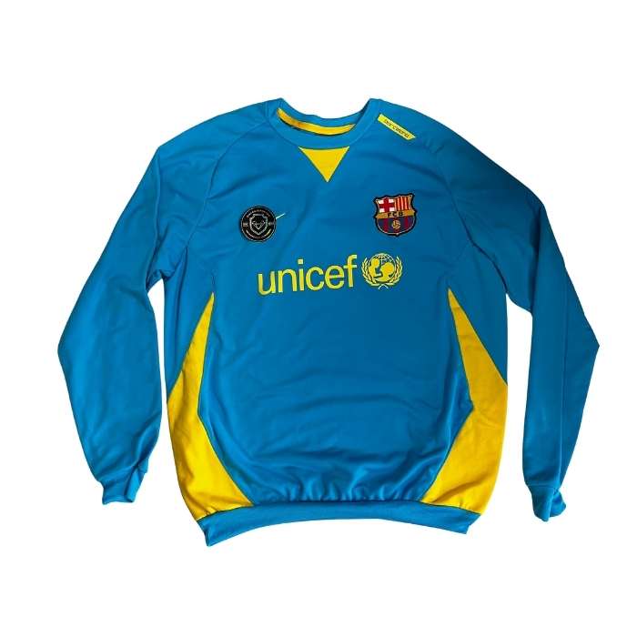BUZO RETRO BARCELONA CELESTE