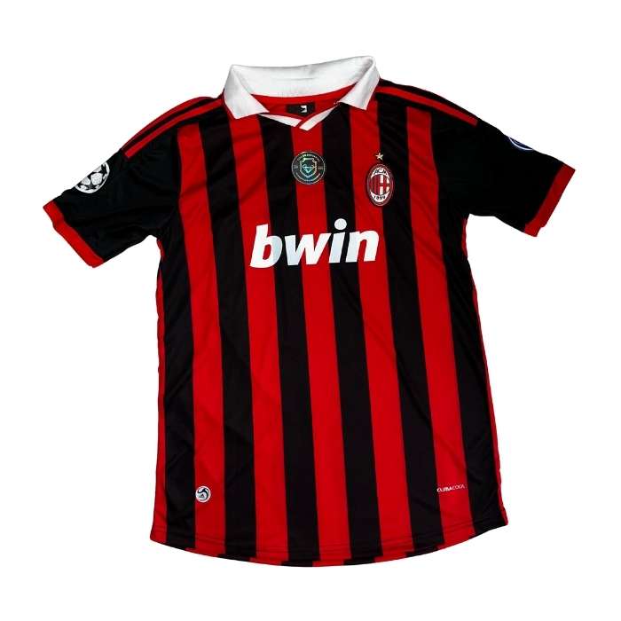 CAMISETA RETRO MILAN BASTONES "RONALDINHO" #80 CHOMBA