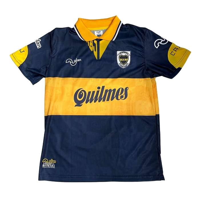 CAMISETA RETRO BOCA QUILMES OLAN AZUL OSCURO #10