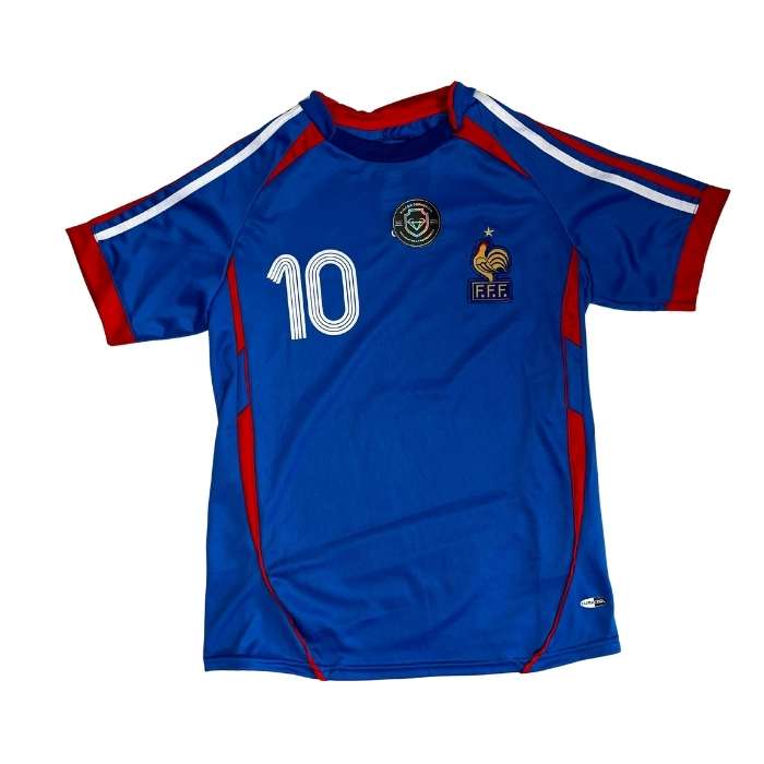 CAMISETA RETRO FRANCIA AZUL #10 ZIDANE