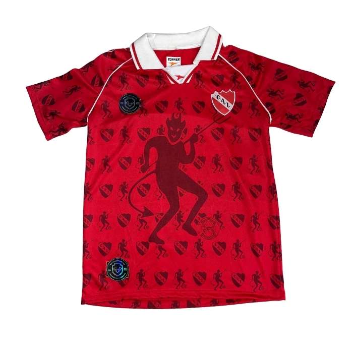 CAMISETA RETRO INDEPENDIENTE ROJA USURIAGA #7 MINI DIABLITOS