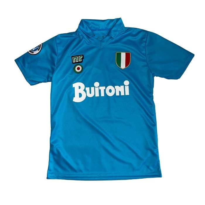 CAMISETA RETRO NAPOLI #10 MARADONA CELESTE